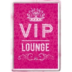 Placa metalica - VIP Pink Lounge - 10x14 cm